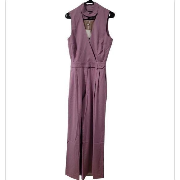 The Empower High Waisted V-Neck Jumpsuit - Picture 2 of 5